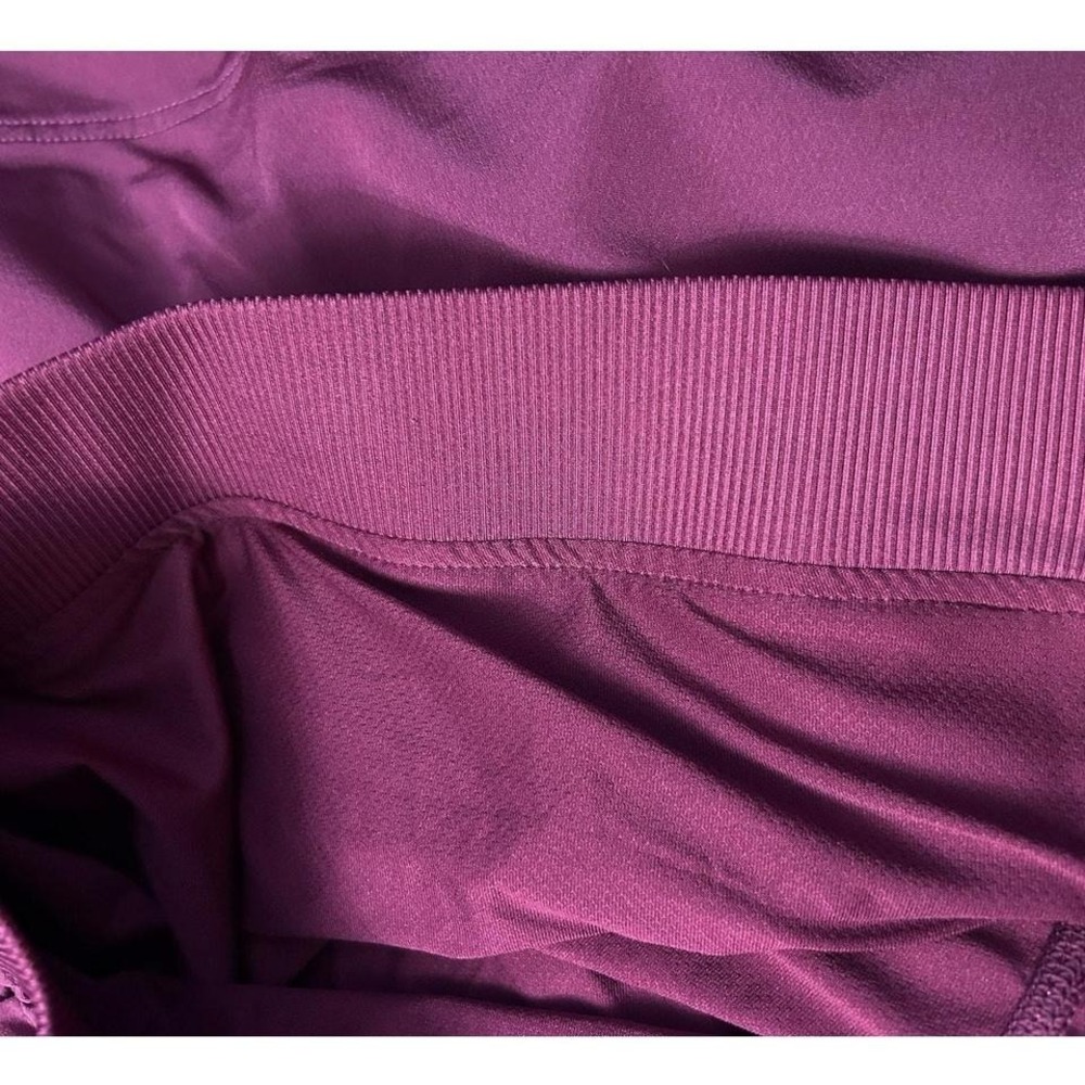 Athletic Skort with Pockets Burgundy Activewear Running Tennis Golf Skirt - Picture 6 of 7